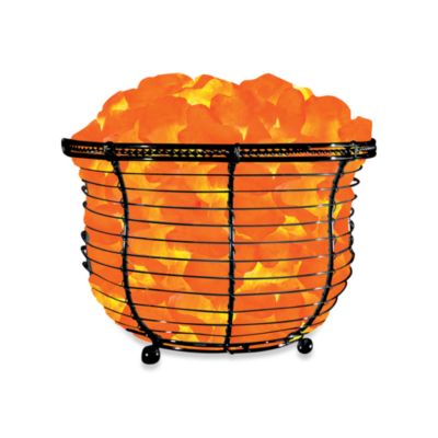 WBM Himalayan Ionic Crystal Salt Basket Lamp - BedBathandBeyond.com